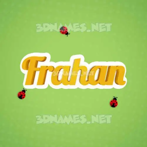frahan in Ladybugs style - 3D name wallpaper frahan in Ladybugs style - 3D name wallpaper