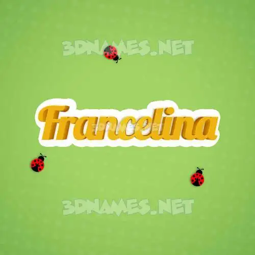 francelina in Ladybugs style - 3D name wallpaper francelina in Ladybugs style - 3D name wallpaper