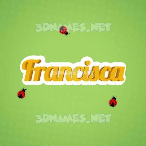 francisca in Ladybugs style - 3D name wallpaper francisca in Ladybugs style - 3D name wallpaper