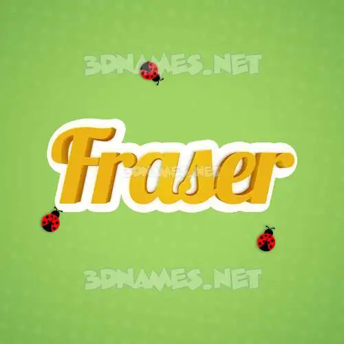 fraser in Ladybugs style - 3D name wallpaper fraser in Ladybugs style - 3D name wallpaper