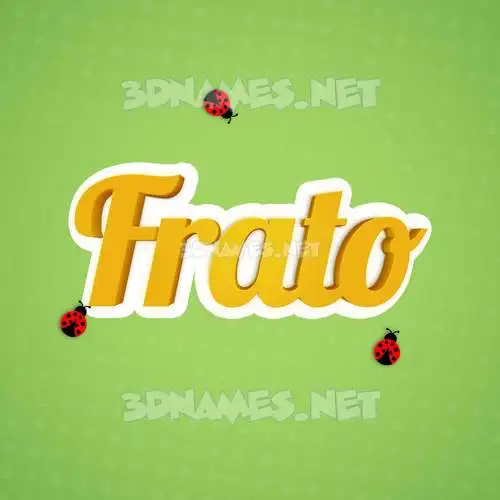 frato in Ladybugs style - 3D name wallpaper frato in Ladybugs style - 3D name wallpaper