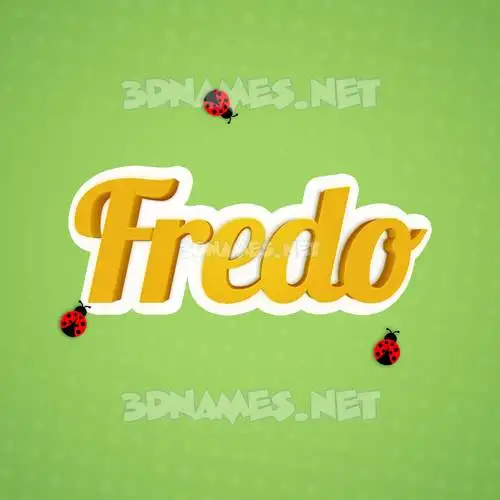 fredo in Ladybugs style - 3D name wallpaper fredo in Ladybugs style - 3D name wallpaper