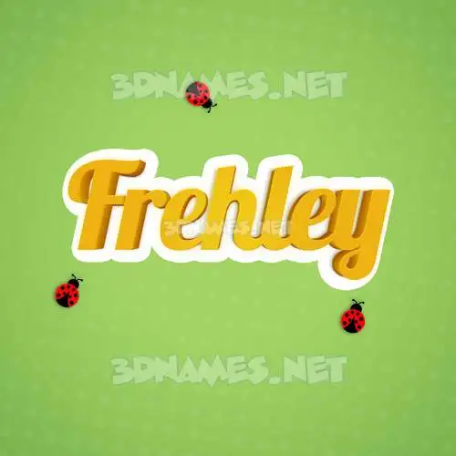 frehley in Ladybugs style - 3D name wallpaper frehley in Ladybugs style - 3D name wallpaper