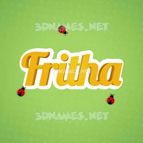 fritha in Ladybugs style - 3D name wallpaper fritha in Ladybugs style - 3D name wallpaper