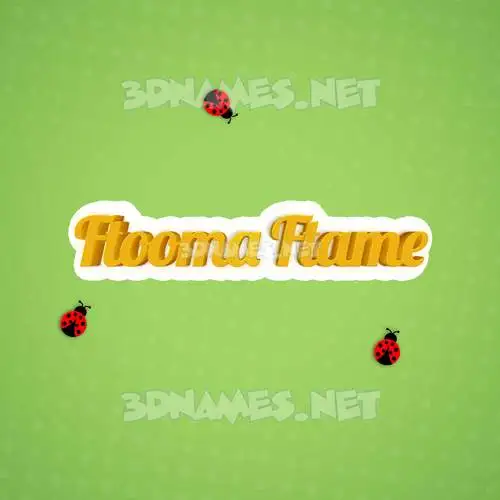 ftooma ftame in Ladybugs style - 3D name wallpaper ftooma ftame in Ladybugs style - 3D name wallpaper