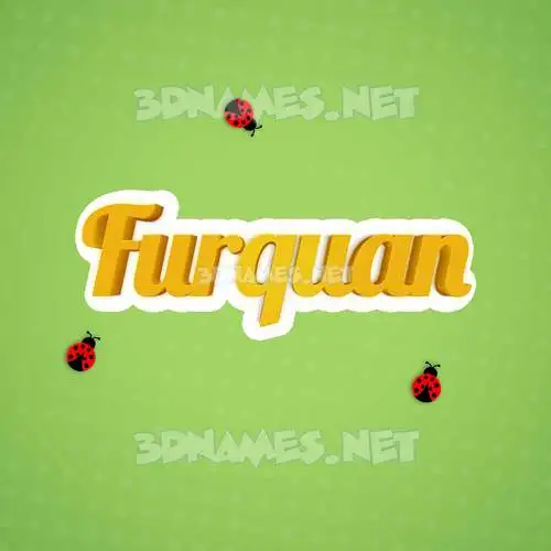 furquan in Ladybugs style - 3D name wallpaper furquan in Ladybugs style - 3D name wallpaper