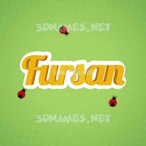 fursan in Ladybugs style - 3D name wallpaper fursan in Ladybugs style - 3D name wallpaper