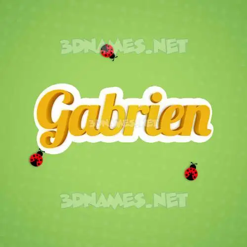 gabrien in Ladybugs style - 3D name wallpaper gabrien in Ladybugs style - 3D name wallpaper