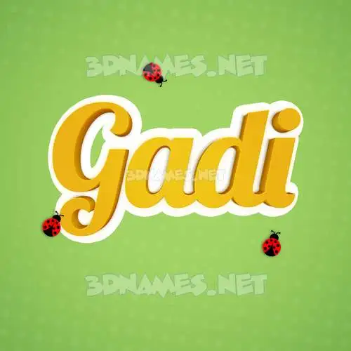 gadi in Ladybugs style - 3D name wallpaper gadi in Ladybugs style - 3D name wallpaper