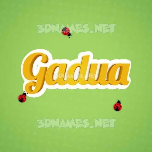 gadua in Ladybugs style - 3D name wallpaper gadua in Ladybugs style - 3D name wallpaper