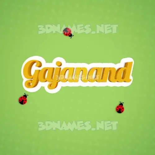 gajanand in Ladybugs style - 3D name wallpaper gajanand in Ladybugs style - 3D name wallpaper