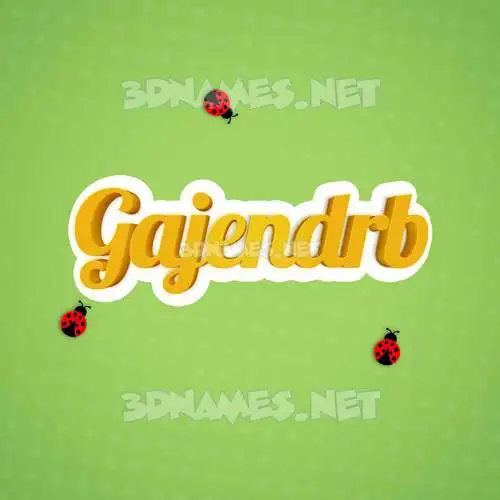 gajendrb in Ladybugs style - 3D name wallpaper gajendrb in Ladybugs style - 3D name wallpaper