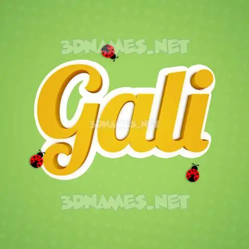 gali in Ladybugs style - 3D name wallpaper gali in Ladybugs style - 3D name wallpaper