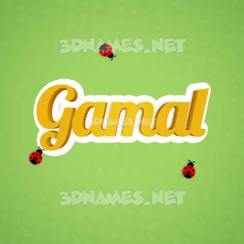 gamal in Ladybugs style - 3D name wallpaper gamal in Ladybugs style - 3D name wallpaper
