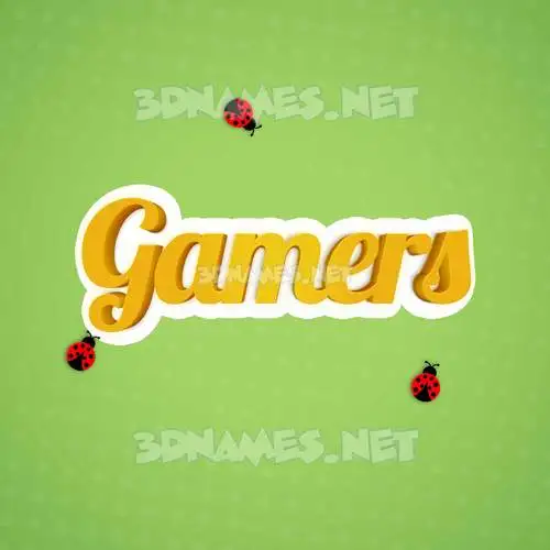 gamers in Ladybugs style - 3D name wallpaper gamers in Ladybugs style - 3D name wallpaper