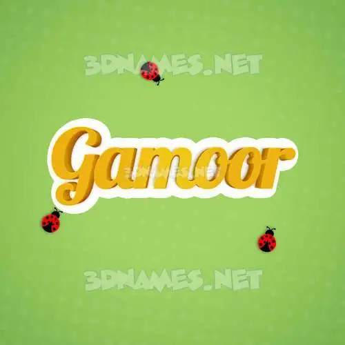 gamoor in Ladybugs style - 3D name wallpaper gamoor in Ladybugs style - 3D name wallpaper
