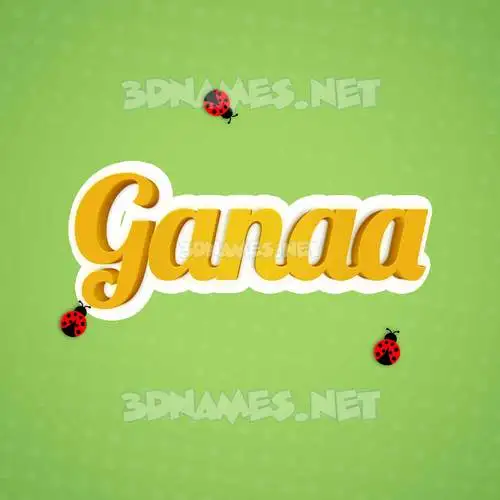 ganaa in Ladybugs style - 3D name wallpaper ganaa in Ladybugs style - 3D name wallpaper