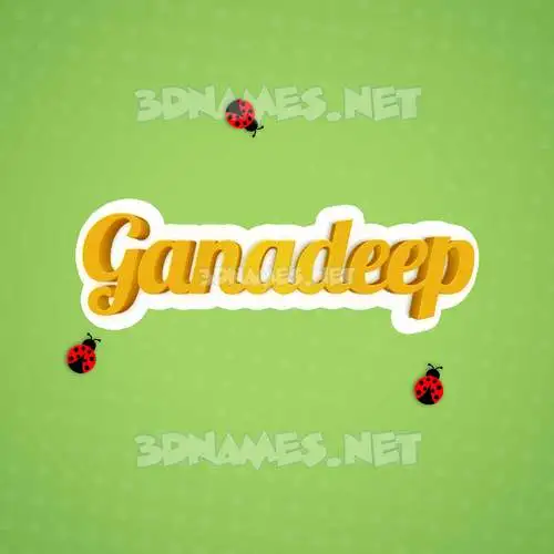 ganadeep in Ladybugs style - 3D name wallpaper ganadeep in Ladybugs style - 3D name wallpaper