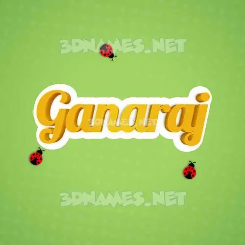 ganaraj in Ladybugs style - 3D name wallpaper ganaraj in Ladybugs style - 3D name wallpaper