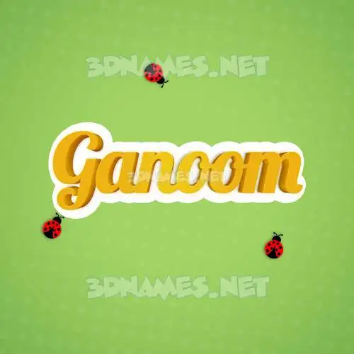 ganoom in Ladybugs style - 3D name wallpaper ganoom in Ladybugs style - 3D name wallpaper