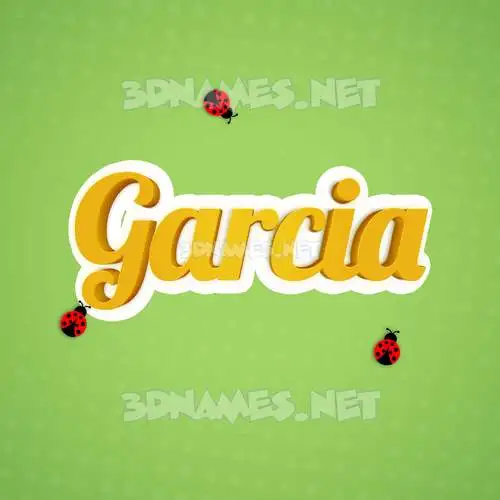 garcia in Ladybugs style - 3D name wallpaper garcia in Ladybugs style - 3D name wallpaper