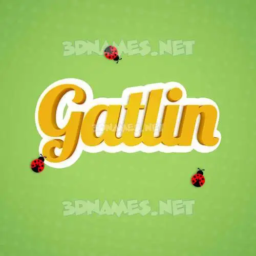 gatlin in Ladybugs style - 3D name wallpaper gatlin in Ladybugs style - 3D name wallpaper