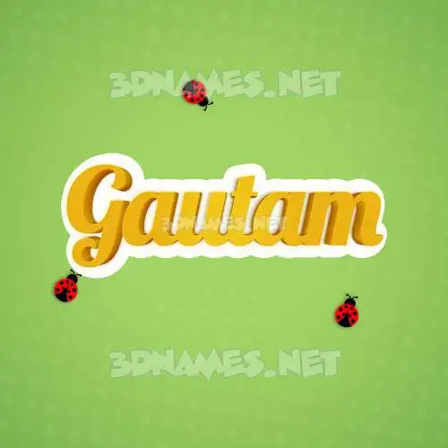 gautam in Ladybugs style - 3D name wallpaper gautam in Ladybugs style - 3D name wallpaper