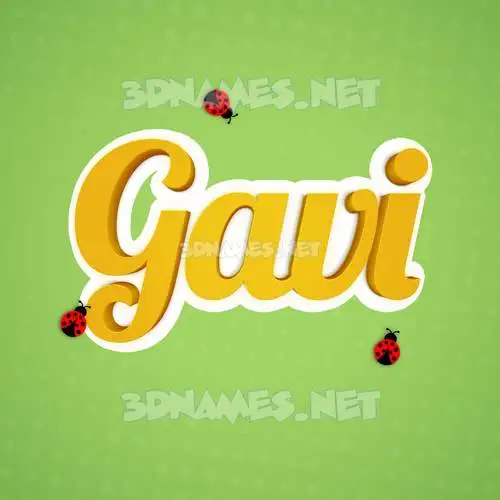 gavi in Ladybugs style - 3D name wallpaper gavi in Ladybugs style - 3D name wallpaper
