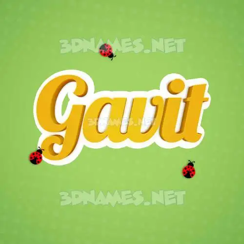 gavit in Ladybugs style - 3D name wallpaper gavit in Ladybugs style - 3D name wallpaper