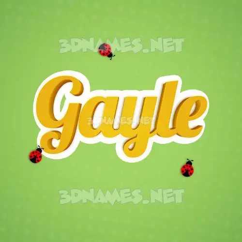 gayle in Ladybugs style - 3D name wallpaper gayle in Ladybugs style - 3D name wallpaper
