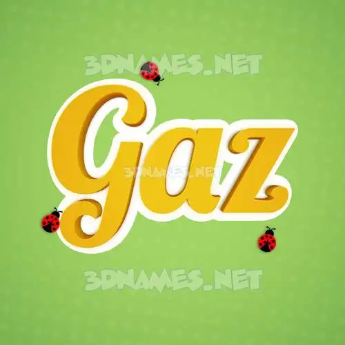 gaz in Ladybugs style - 3D name wallpaper gaz in Ladybugs style - 3D name wallpaper