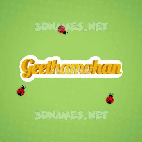 geethamohan in Ladybugs style - 3D name wallpaper geethamohan in Ladybugs style - 3D name wallpaper