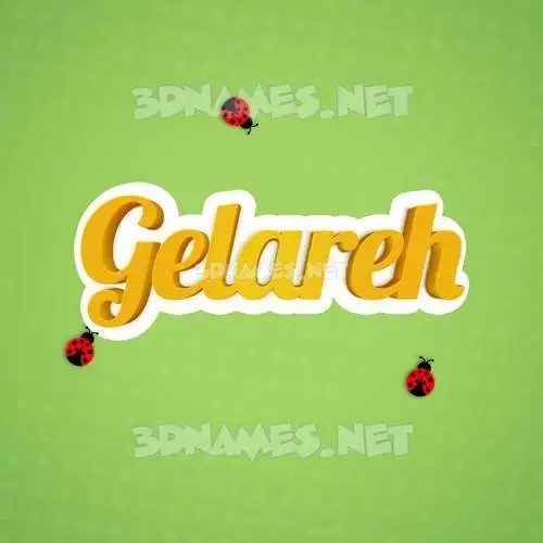 gelareh in Ladybugs style - 3D name wallpaper gelareh in Ladybugs style - 3D name wallpaper