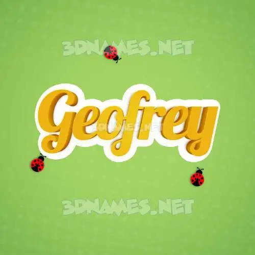 geofrey in Ladybugs style - 3D name wallpaper geofrey in Ladybugs style - 3D name wallpaper