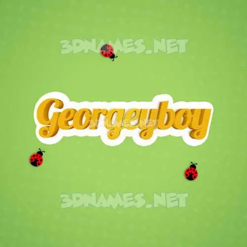georgeyboy in Ladybugs style - 3D name wallpaper georgeyboy in Ladybugs style - 3D name wallpaper