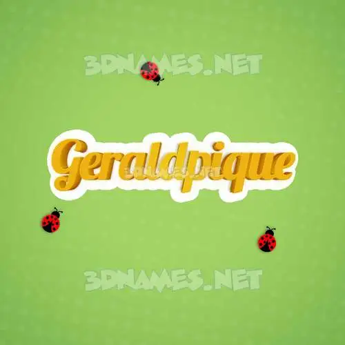 geraldpique in Ladybugs style - 3D name wallpaper geraldpique in Ladybugs style - 3D name wallpaper