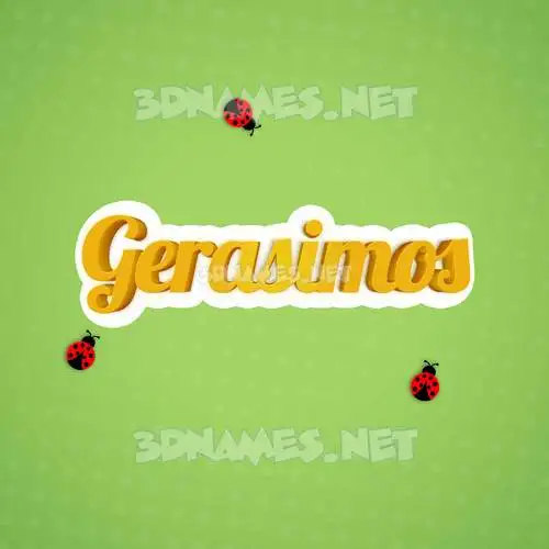 gerasimos in Ladybugs style - 3D name wallpaper gerasimos in Ladybugs style - 3D name wallpaper