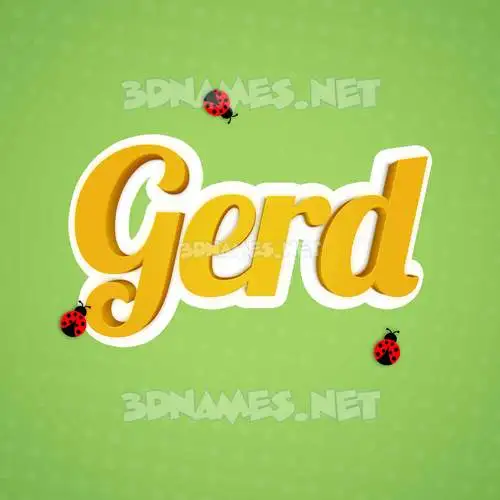 gerd in Ladybugs style - 3D name wallpaper gerd in Ladybugs style - 3D name wallpaper