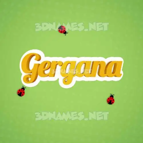 gergana in Ladybugs style - 3D name wallpaper gergana in Ladybugs style - 3D name wallpaper