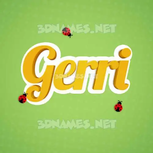 gerri in Ladybugs style - 3D name wallpaper gerri in Ladybugs style - 3D name wallpaper