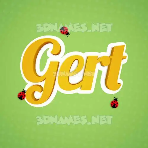 gert in Ladybugs style - 3D name wallpaper gert in Ladybugs style - 3D name wallpaper