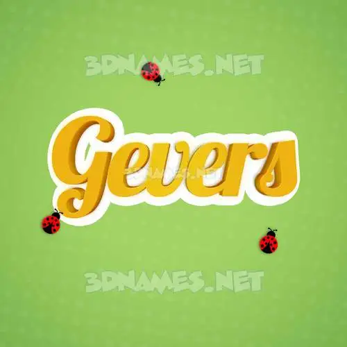 gevers in Ladybugs style - 3D name wallpaper gevers in Ladybugs style - 3D name wallpaper