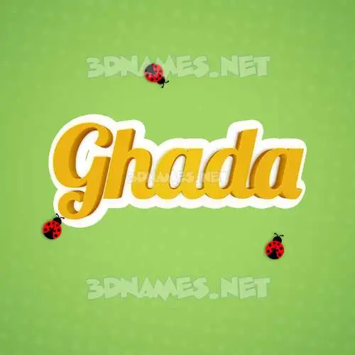 ghada in Ladybugs style - 3D name wallpaper ghada in Ladybugs style - 3D name wallpaper