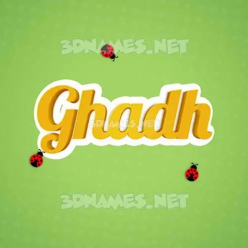 ghadh in Ladybugs style - 3D name wallpaper ghadh in Ladybugs style - 3D name wallpaper