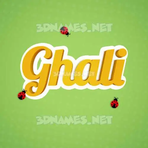 ghali in Ladybugs style - 3D name wallpaper ghali in Ladybugs style - 3D name wallpaper