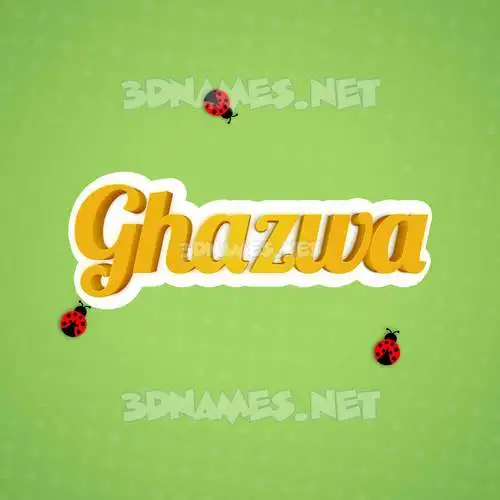 ghazwa in Ladybugs style - 3D name wallpaper ghazwa in Ladybugs style - 3D name wallpaper