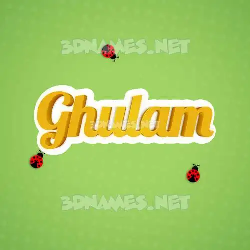 ghulam in Ladybugs style - 3D name wallpaper ghulam in Ladybugs style - 3D name wallpaper