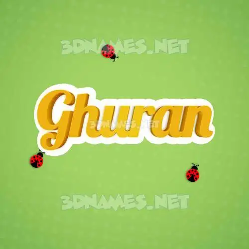 ghuran in Ladybugs style - 3D name wallpaper ghuran in Ladybugs style - 3D name wallpaper