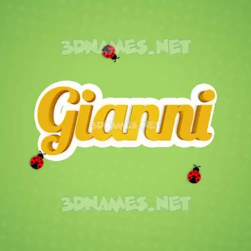 gianni in Ladybugs style - 3D name wallpaper gianni in Ladybugs style - 3D name wallpaper