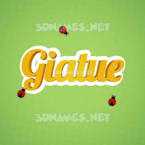 giatue in Ladybugs style - 3D name wallpaper giatue in Ladybugs style - 3D name wallpaper